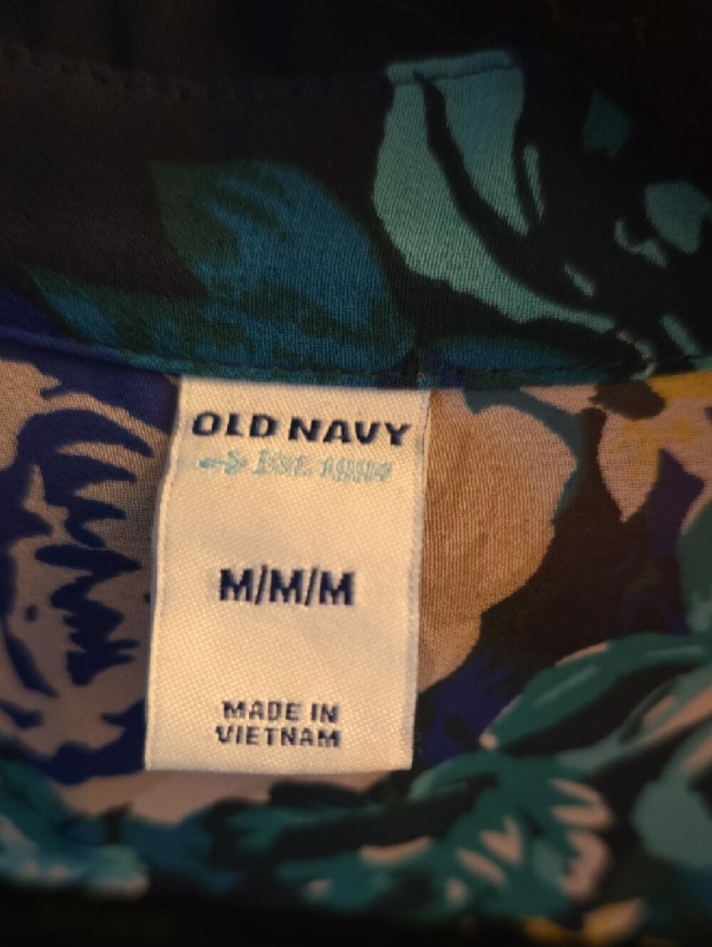 Old Navy Sheer Floral Button Down Blouse - Picture 2 of 6